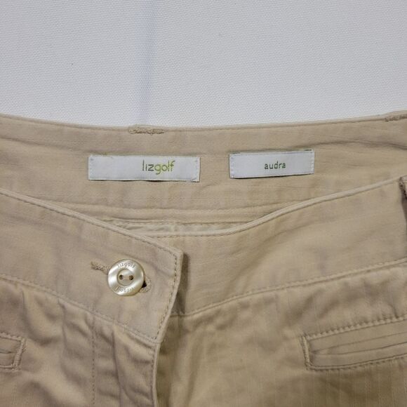 LizGolf Liz Claiborne Women's Tan Shorts - Picture 3 of 11